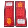 2pcs LED Taillights 12V High Brightness Universal Turn Signal Lamp for Trailer Trucks Caravans Boats Campers