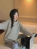 Women's Striped Loose-Fit Pullover Sweater - 2024 Autumn Casual Trend