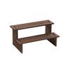 Wave Edge/Straight Edge Wood Display Shelf 2 Tiers Bracelet Bead Display Rack  Living Room