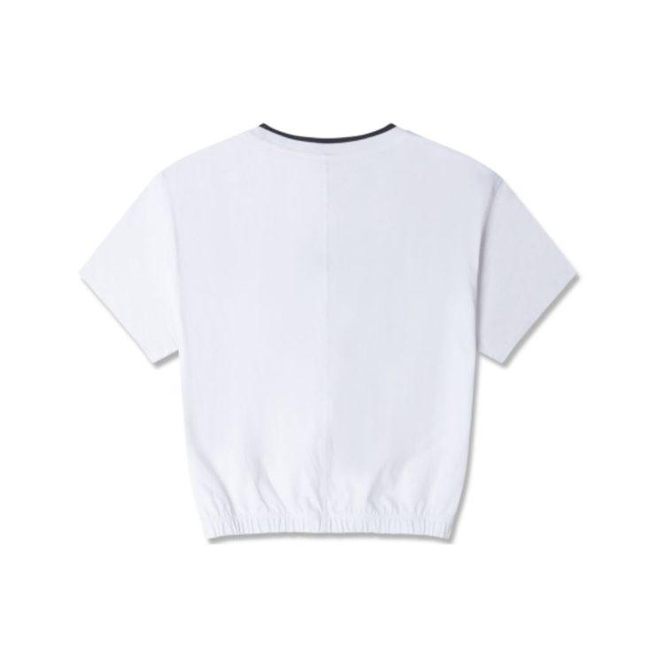 Converse Crop Tops Women's White Crew Neck Moderate 10024771-A04