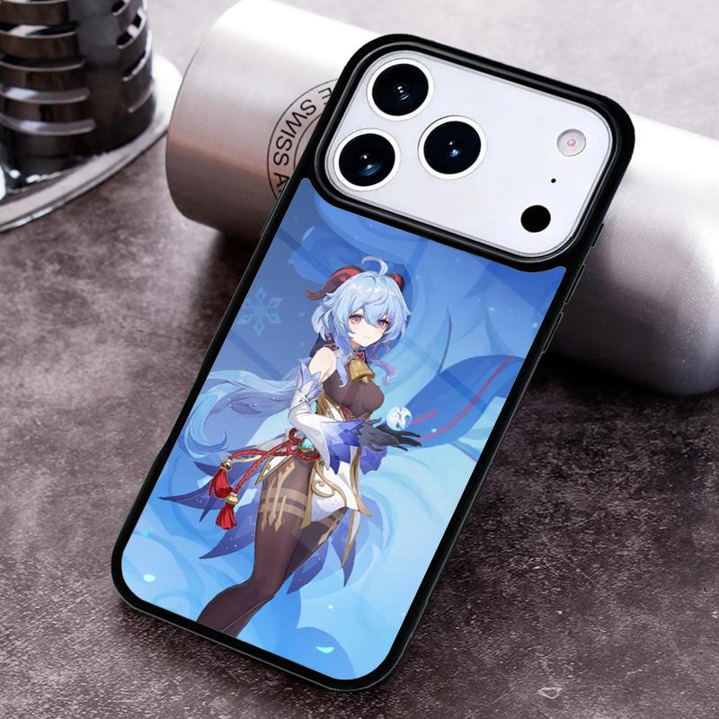 Ganyu Genshin Impact Phone Case for iPhone 17 16 15 Pro Max Air 14 13 12 11 Plus Shockproof Cover