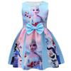 Summer New Frozen Princess Dress Mermaid Dress 3D Digital Printing Birthday Dress Children'S Dress
