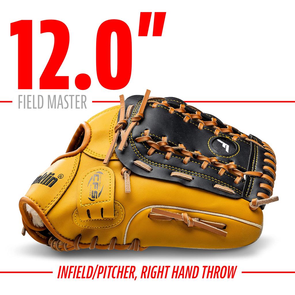 Franklin Sports Field Master 30cm Importiert von Baseball/Softball Handschuh, Infield/Outfield, Rechtshänder,