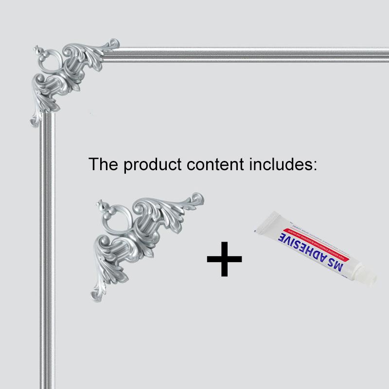 French Style Wall Decorative Corner Bracket Imitation Gypsum Tv Wall Frame Decoration Flower Bracket Remodeling Ceiling Decals