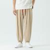Spring Summer  Men's   Hemp Pants Loose Drawstring Lantern Pants Haren Pants Japanese Casual Pants