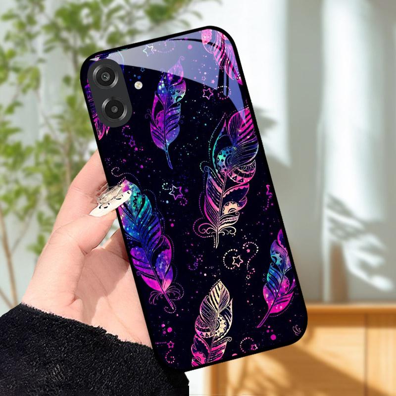 For Samsung Galaxy A07 Case Cool Lion Tempered Glass Phone Cases For GalaxyA07 A 07 SamsungA07 Full Camera Protection Cover Capa