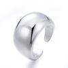 Trendy Smooth Surface Platinum Plated Big Ring Unisex Women Men  Wholesale Never Fade Drop Shipping