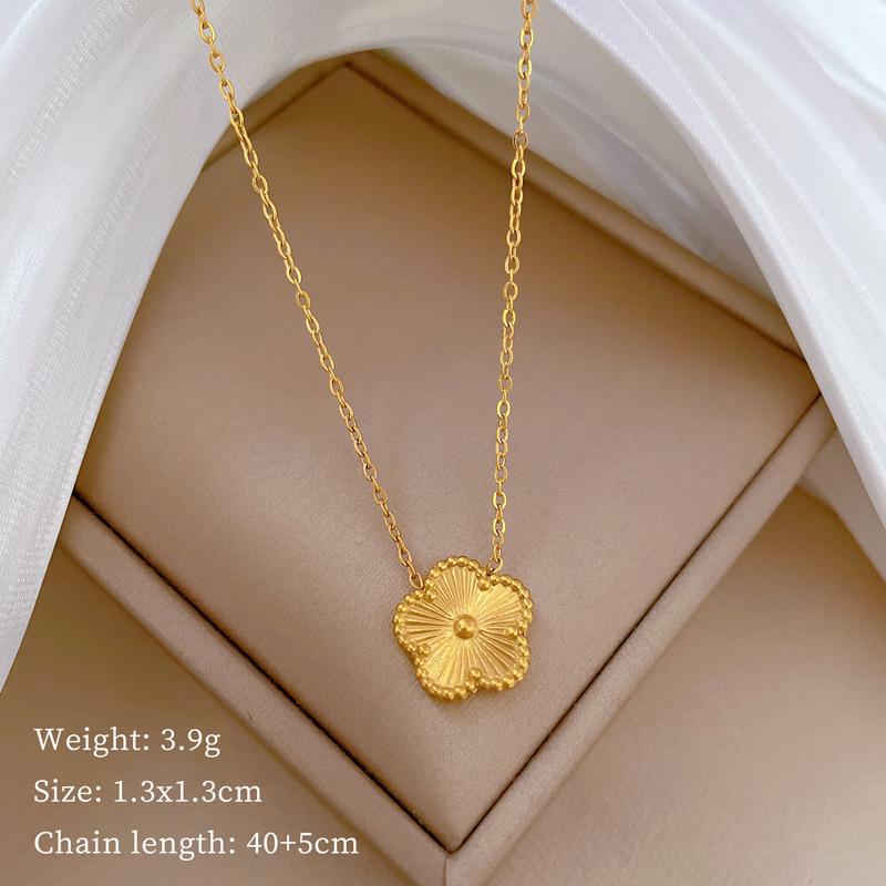 Real Gold Cold Necklace In The E-Commerce Good Goods Furnace, Women'S Collarbone Chain With Jewelry