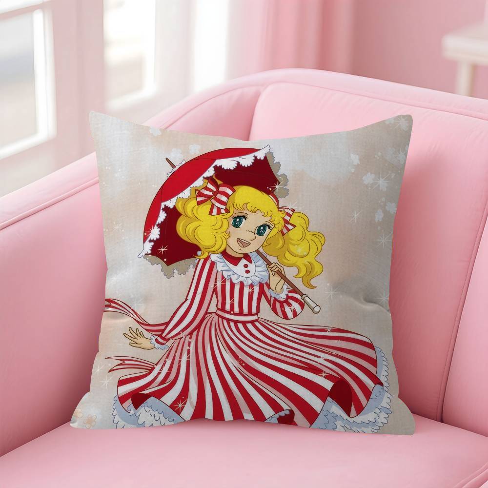 Anime Ccandy cute Candy Cushion Cover Inches Farmhouse Decor Home Throw Pillow Covers for Couch Decorations