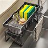 Kitchen Sink Drain Rack Organizer for Dishcloths and Sponges
