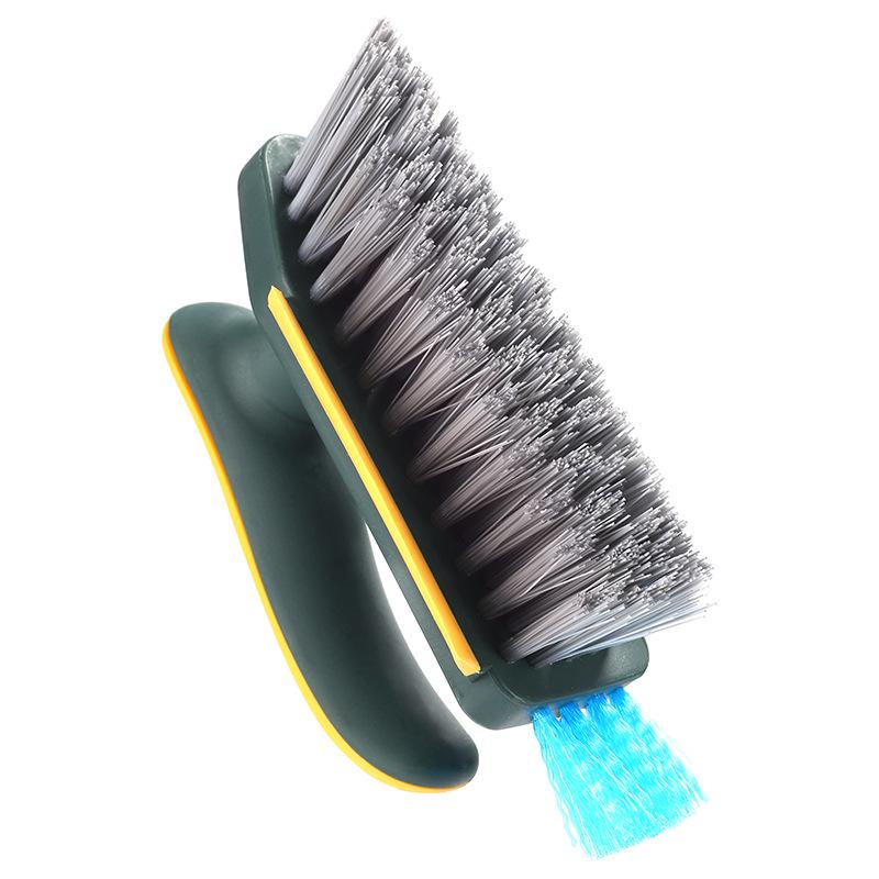 Multifunctional Household Crevice and Floor Brush with Scraper for Bathroom Cleaning