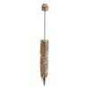 Comfortable Grip Gel Pen Diamond Beadable Pens, Bling Rhinestone Beaded DIY Bead Pen, Crystal Shaft Decorative Craft Black Ink Ballpoint Pens