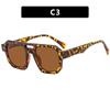 Double beam irregular sunglasses personalized punk fashion sunglasses ins European and American catwalk sunglasses men