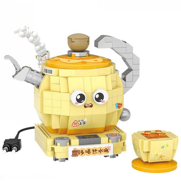 House Building Blocks Household Appliance Dessert Store Street View Snack Children's Toys Boys Girls Gifts Compatible With