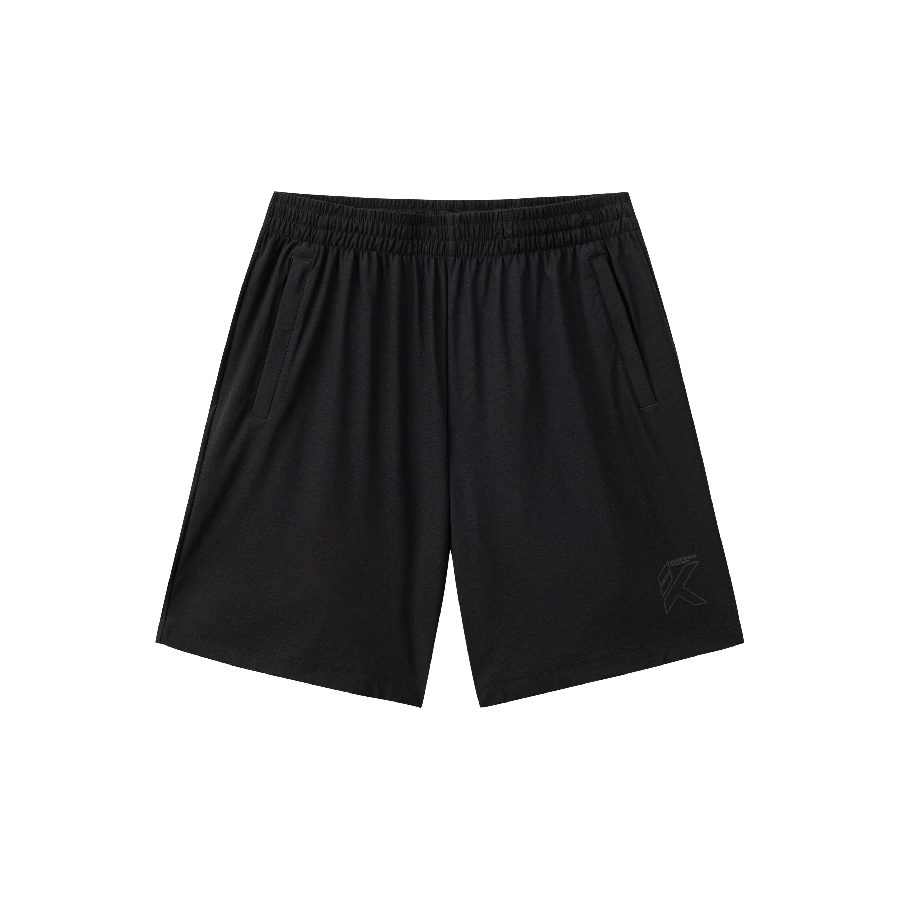 Anta Ice Silk Sports Shorts Men s 2026 Summer New Fitness Running Training Knitted Breathable Five-Point Pants 4XL чёрный