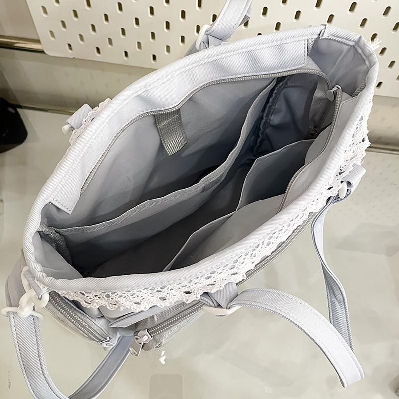 Y2K Cute Japanese Ita Bag Lolita Girl Transparent Shoulder Tote Bag Large Capacity Crossbody Casual Bag DIY Display Handbags