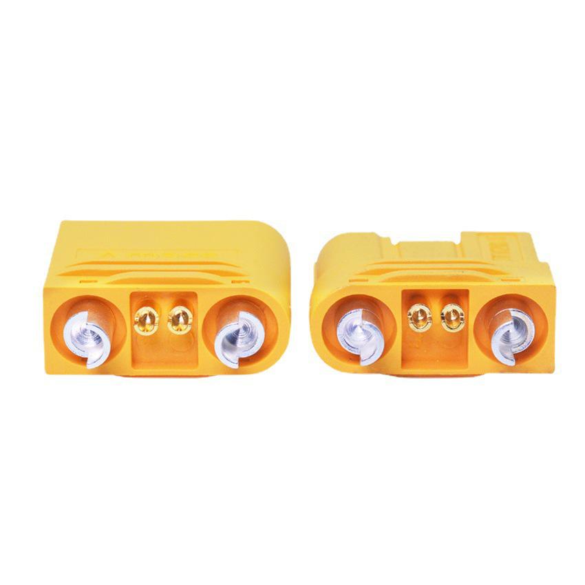Amass XT120(2+2) High Current Model Airplane Plug with Signal Pin M/F Heads for Lithium Battery Plant Protection Machine