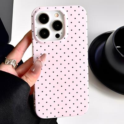 Modische Niedliche Kreis Punkt Hülle Für iPhone 16 17 Pro Max 15 14 13 Polka Dots IMD TPU Magnetische Rückabdeckung Für Magsafe