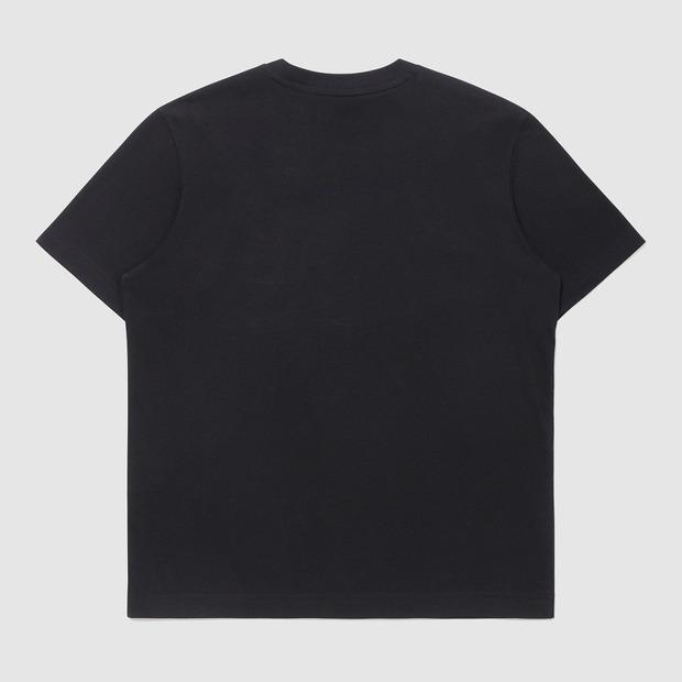 UMBRO Flock Graphic Short Sleeve T-Shirt Black (Uq323Crs82)
