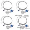 Stitch Cartoon-Figur Herz Graviertes Metallarmband Zum Verschenken Und Für Frauen Männer