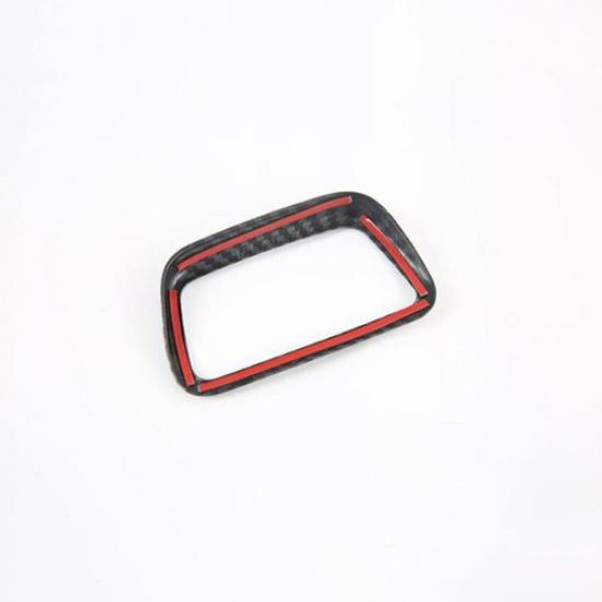 ABS Carbon Fiber Headlight Switch Button Cover Trim For Hyundai Tucson 2021 2022