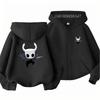 Children Hoodie Zip Up cardigan Game Hollow Knight Kid 3-12 Year Tops Print Pattern Girl Pink Boy Black Coat Autumn Hoodies