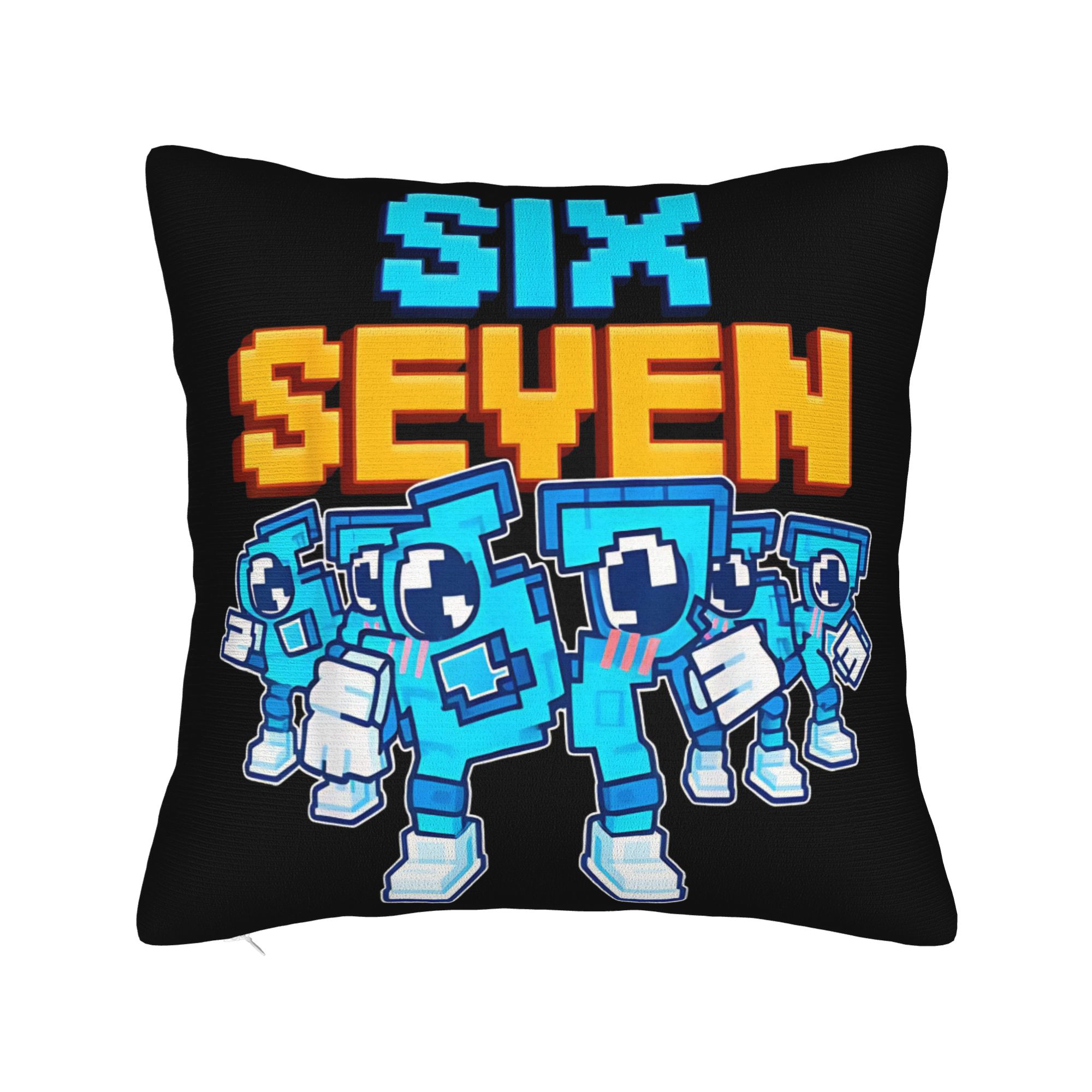 

67 Six Seven 6-7 Funny Italian Brainrot Pillowcases Cushion Cover Throw Pillow Cover Warm Chair Decor Square Multi-Size 12x12in 30X30cm