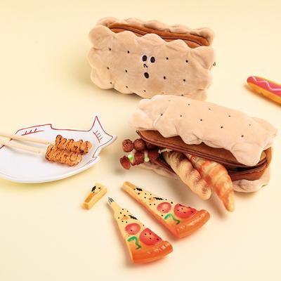 Stylo à pain en plastique, 3 pièces, stylo à bille pour Pizza à séchage rapide, pour étudiant