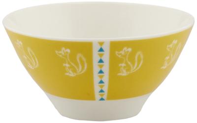 Yamaka Shoten MOOMIN Rice 11cm Microwave Moomin Nordic Day Wedding Made In "Moomin Valley" Bowl, Yellow, Diameter, Safe, Merchandise, Style, Mother's