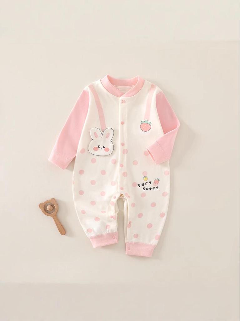 Newborn Cotton Onesie: Unisex Baby Romper for Autumn and Spring