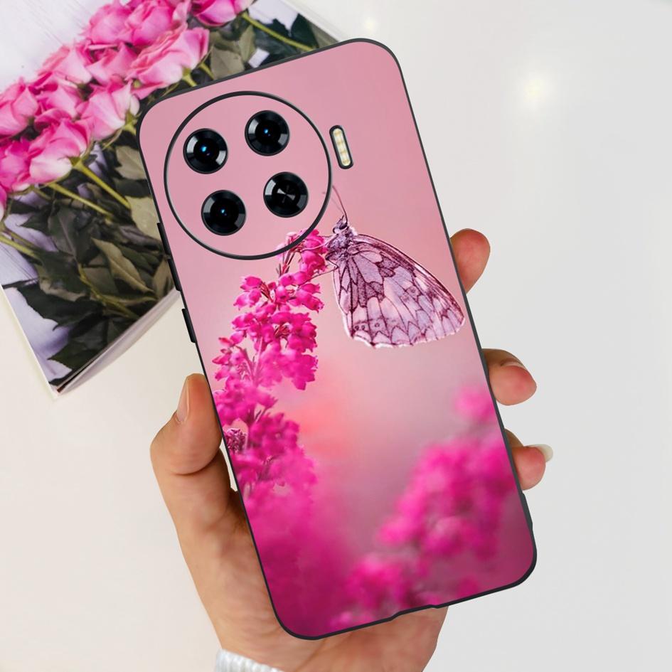 Für Tecno Spark 20 Pro+ KJ7 Hülle 2024 Süßes Herz Dinosaurier Cartoon Stoßfest Weiche Hülle Für Tecno Spark 20 Pro Plus Etui Funda