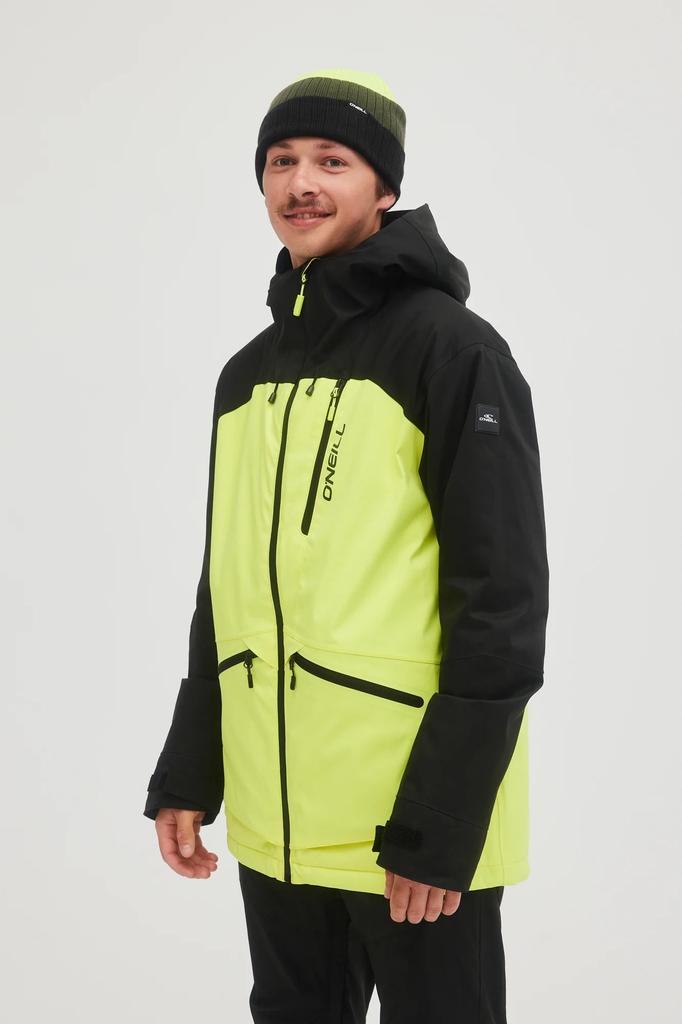 O'neill Total Disorder Snow Wear Men Pyranine Yellow Color Block [2500007-42015] size XL
