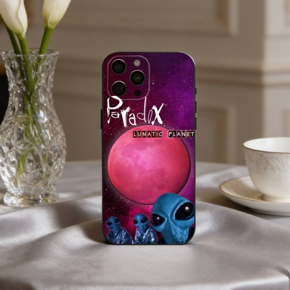 Punk T-The P-Paradox Band Phone Case For iPhone 17pro,16,15,14,13,12,11 Plus,Pro Max,XS,Soft Silicone Black Cover