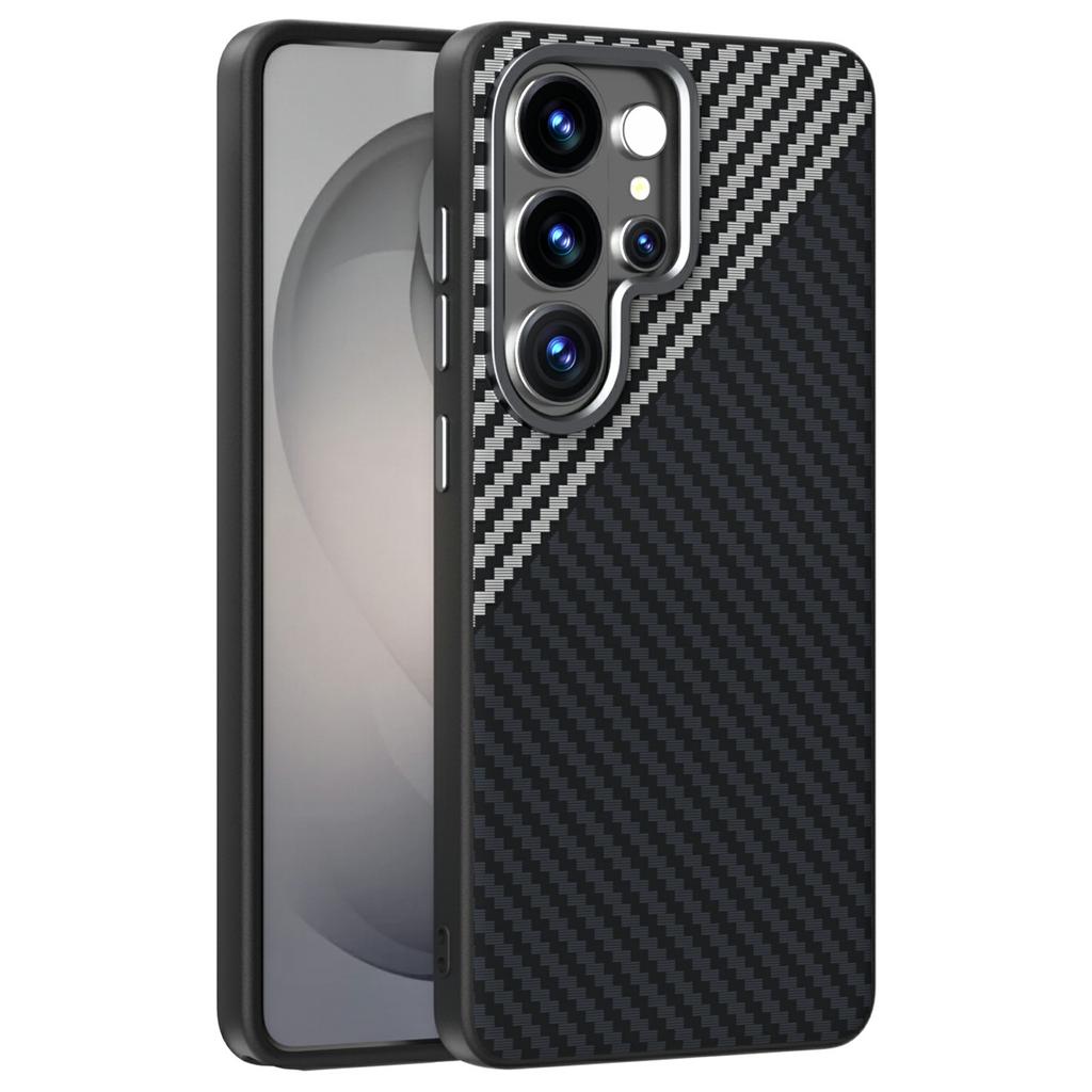 ABEEL For Samsung Galaxy S26 Ultra Magnetic Case Carbon Fiber Texture Phone Back Cover