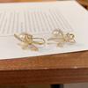 Fashionable Minimalist Bow Earrings