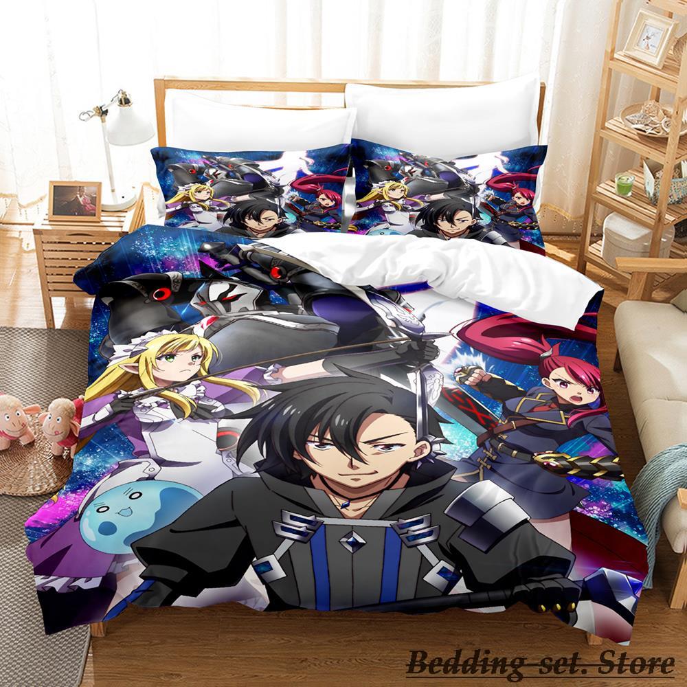 Black Summoner Bedding Set Single Twin Full Queen King Size Bed Set Adult Kid Bedroom Duvetcover Sets Anime Parure De Lit Bed