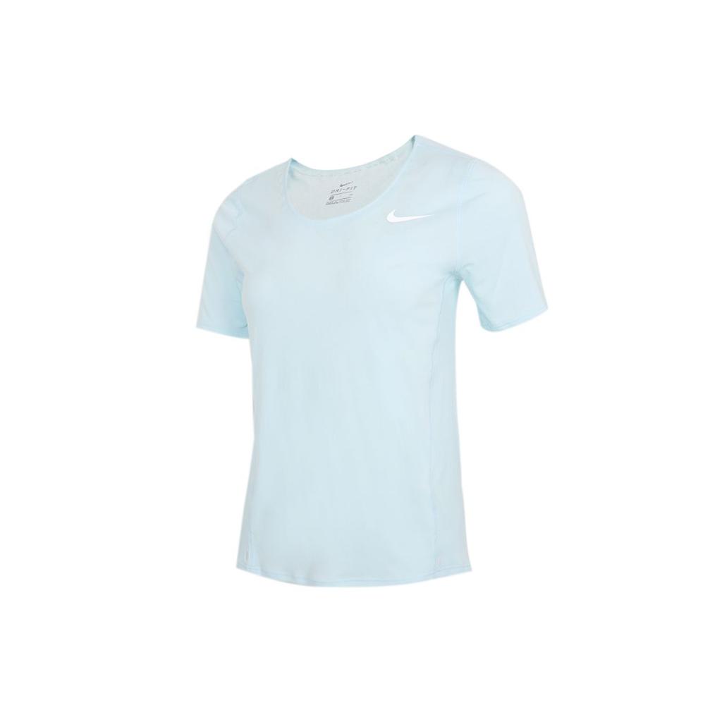 Nike Dri-FIT Training Sports Quick-Dry Short Sleeve T-Shirt Women Tops Blue CJ9445-474