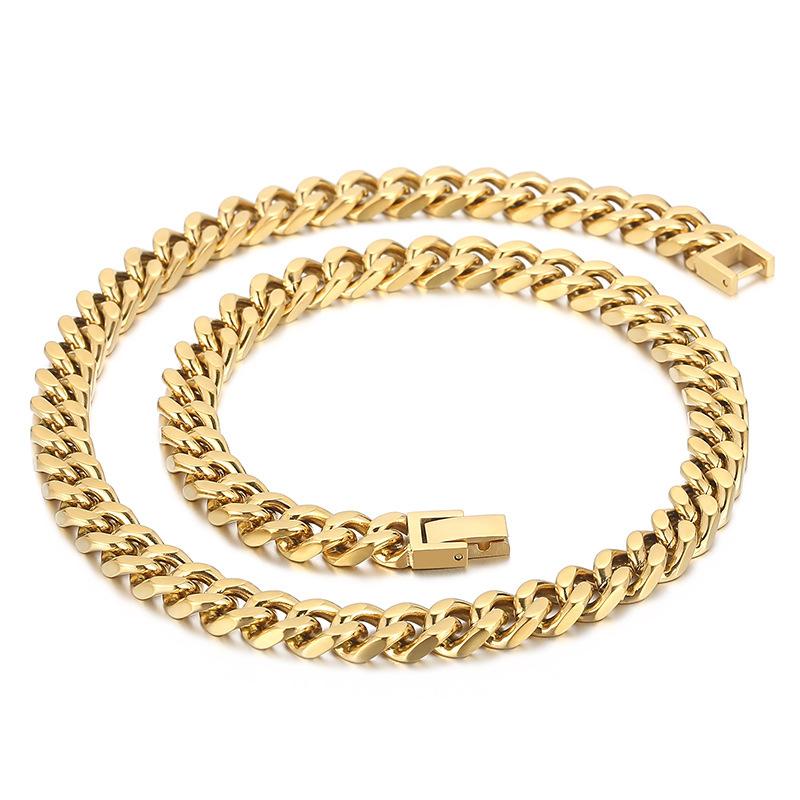 Handmade Diy Accessories Horsewhip Chain Titanium Steel Men 'S Bracelet Necklace 