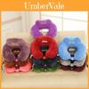 Cozy Plush U-shaped Neck Pillow Pp Cotton Filling Travel Cushion For Car And Outdoor