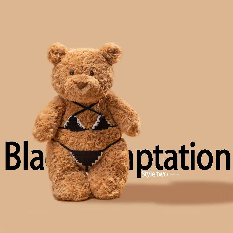 28/36/40cm Simulation New High Quality Sexy Bikini Bear Doll Stuffed Plush Toy Cartoon Anime Cute Pillow Gift for Friends Fun Doll