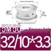 Dual-Sided Flat Timing Pulley: 5M50 Teeth, Width Options 11/16/21/27AF, Bore Size 8-30.