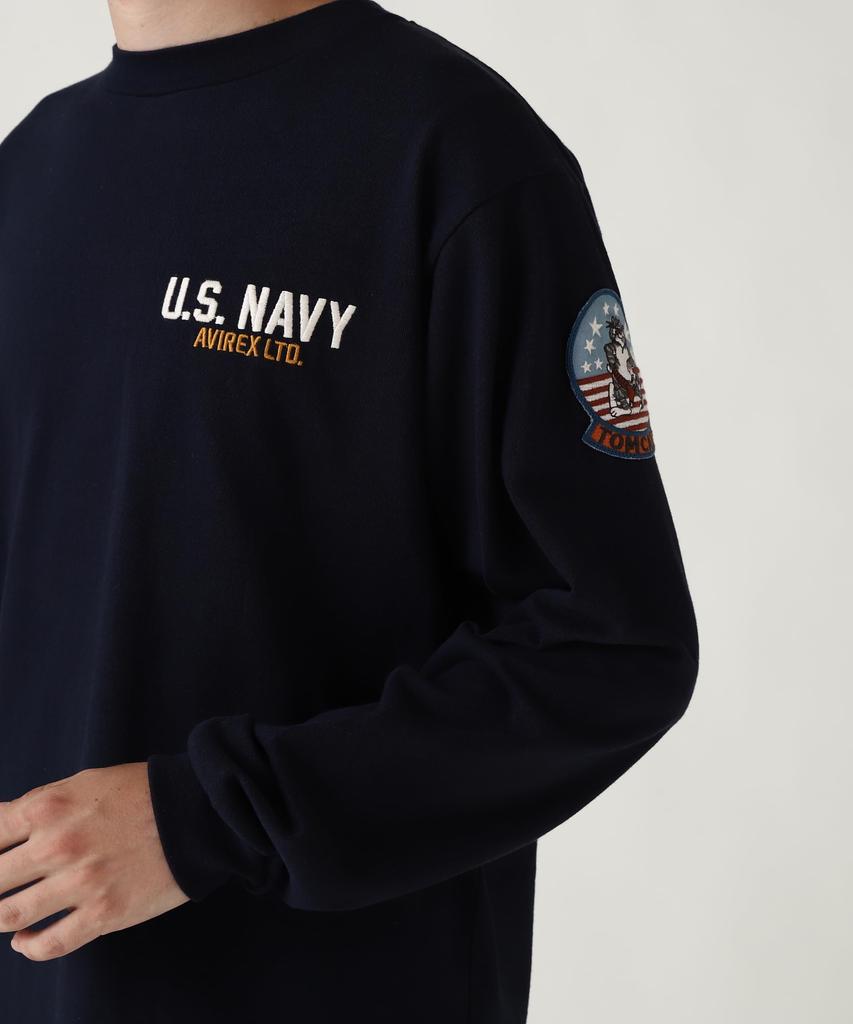 AVIREX LONG SLEEVE T-SHIRT TOPGUN Navy M