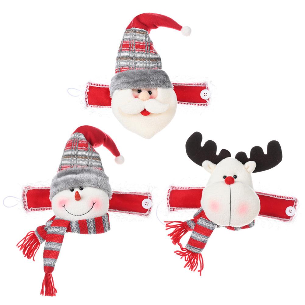 Christmas Curtain Buckle Santa Claus Snowman Elk Christmas Decorations Window Decoration Christmas Gifts