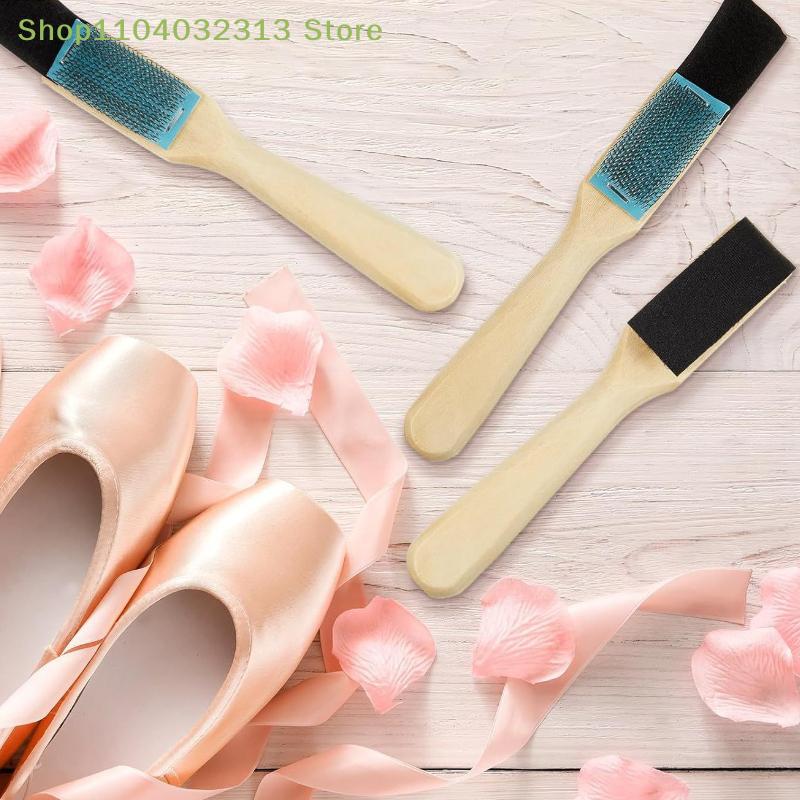 petiteWooden Suede Brush Shoe Cleaner Tool with Stainless Wire and Protective Cover for Nubuck Leather Care and Maintenance