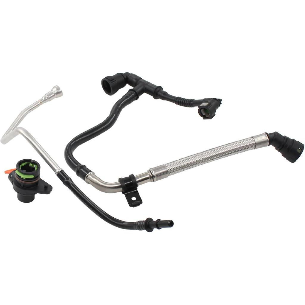 Crankcase Ventilation Vent PCV Tube Hose and Valve for Cadillac 2.0 ATS 2013-16, CTS 2014-16, CT6 Chevrolet 2.0 Camaro 2016, Malibu 2013-15, Buick