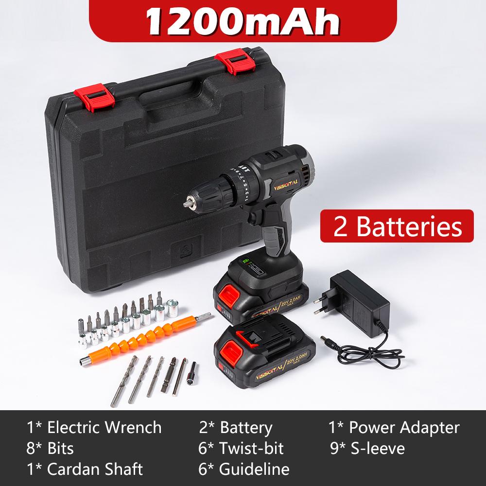 

Бесщеточный шуруповерт литиевая электрическая дрель электроинструмент 2-скоростной бесщеточный двигатель практичный набор для ремонта шуруповерта чёрный