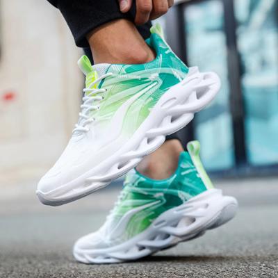 Profesionálna bežecká obuv pre mužov Ľahké pánske dizajnové sieťované tenisky Šnurovacie mužské outdoorové športové tenisky