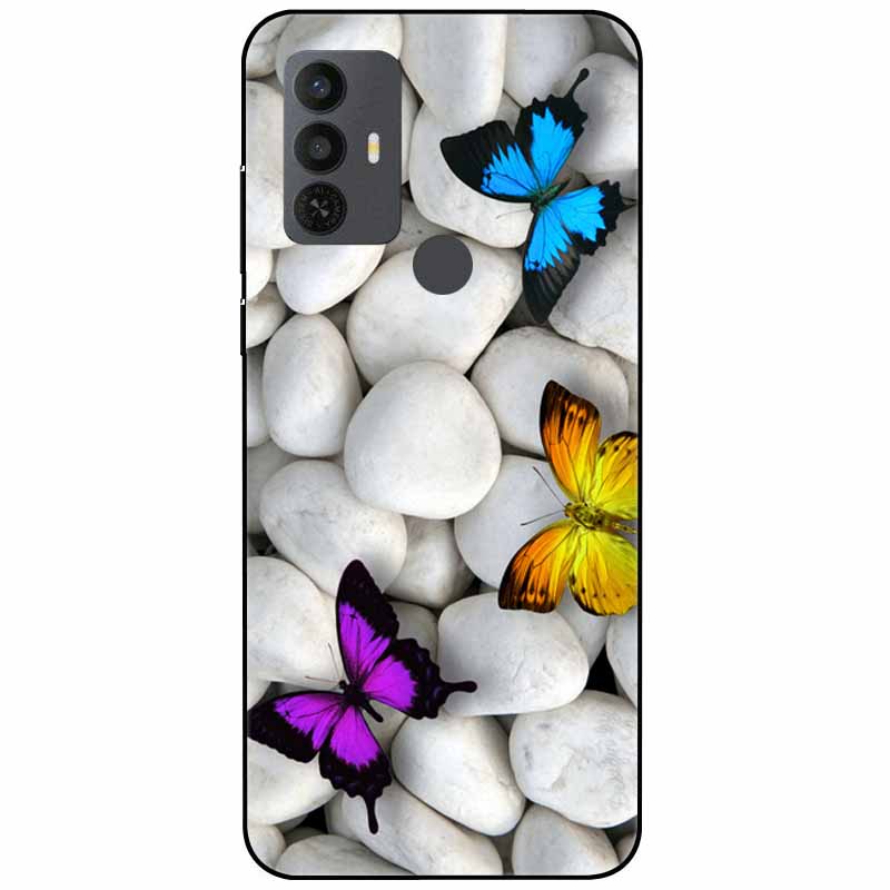 Für TCL 30 SE Hülle 305 6.52'' Silikon Weich Mode TPU Handyhülle für TCL 305 306 30SE Hülle 6165A Bumper Funda für TCL30SE 405