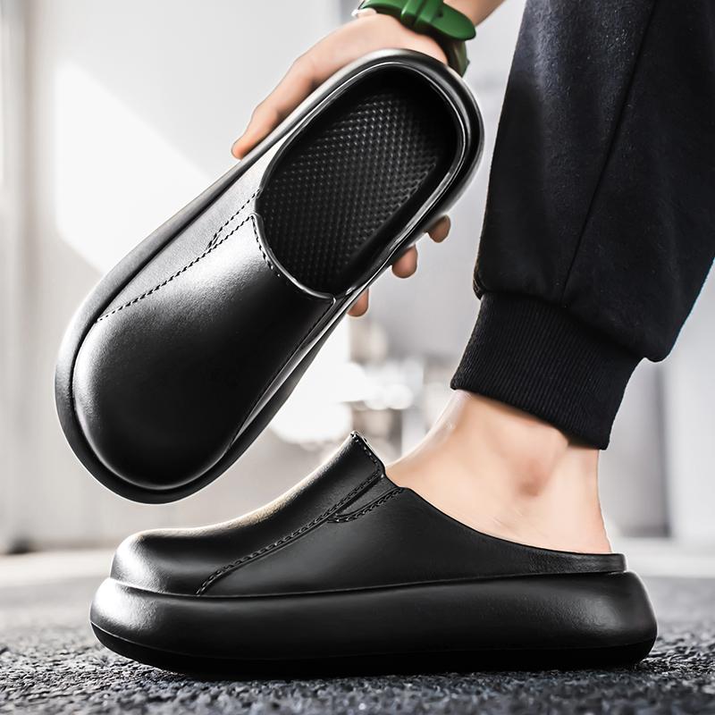 Men Slippers Indoor Garden Clogs WaterProof Chef Shoes Beach Sandal Slippers For Pet Women Workers Outdoor Fishing Home Shoes