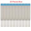 1.0mm Replaceable Metal Ballpoint Pen Refills For Parker Pens Medium Point Blue Red Black Ink Rods For Writing Office Stationery